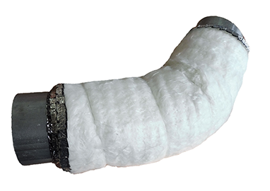 vollummantelte Wärmedämmung