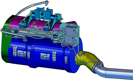 Wärmedämmung SCR-System