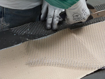 passgenaues Zuschneiden der Dämmelemente